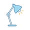 Table lamp color icon