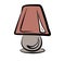 Table lamp. Floor lamp. Chandelier. Vector picture drawn by hand from a set about home life and comfort. There are many household