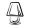 Table lamp. Floor lamp. Chandelier. Vector picture drawn by hand from a set about home life and comfort. There are many household