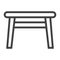 Table line icon, Furniture and interior element