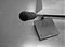 Table microphone shoot in black and white