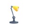 Table office lamp isolated. Vector cartoon