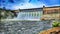 Table Rock Dam at Flood Stage in Hdr.