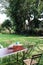 Table setting for a garden lunch