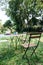 Table setting for a garden lunch