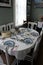 Table setting in kitchen for lighthouse keeper`s family, Dunkirk Lighthouse Museum, New York, 2018