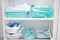 Table with sterile instruments in the operating room or doctor`s office
