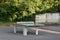 Table for table tennis made from synthetic material in school playground