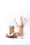 Table tea toys tools wood handmade still life