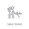 Table tennis linear icon. Modern outline Table tennis logo conce
