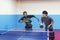 Table Tennis Ping-Pong Friends Sport Concept