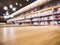 Table top Counter with Blur Bookshelf Bookstore Background