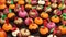 A Table Topped With Lots Of Chocolate Covered Pumpkins. Generative AI