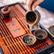 Table For Traditional Tea Ceremony Utensils