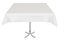 Table, white cloth, isolated, clipping path