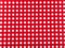 Tablecloth checkered red and white texture background