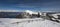 Tableland snow panorama. Monte Baldo, Malcesine, Trentino, Italy