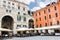 Tables outdoor restaurant on the Piazza della Signoria in Verona