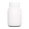 Tablet bottle. Vitamin supplement plastic pill jar