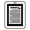 Tablet estimator icon, simple style