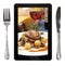 Tablet with food photo