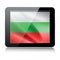 Tablet icon with bulgarian flag