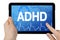 Tablet with medical device and diagnosis ADHD attention deficit hyperactivity disorder