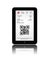 Tablet with mobile boarding pass over white