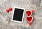 Tablet PC Red Heart Decorartion Tea Cups Love Valentines Day