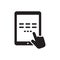 Tablet reading icon