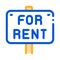 Tablet For Real Estate Rent Vector Thin Line Icon