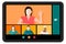 Tablet Video Conference Vector