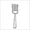 Tableware. Fork Vector Illustration