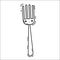 Tableware, Fork Vector Illustration