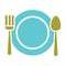 Tableware icon. Vector illustration decorative design