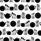 Tableware seamless pattern.