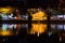 Taboao Lake in Braganca Paulista - Sao Paulo - Brazil at night