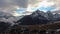 Taboche and Cholatse Mountains at Sunset. Himalaya, Nepal