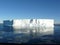 Tabular Iceberg floating off the coast of Antarctica