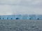 Tabular Iceberg in the Ross sea severely eroded by waves