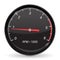 Tachometer. Black car gauge