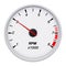 Tachometer. Car dashboard white gauge. White