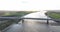 Tacitusbrug bij Ewijk modern suspension bridge crossing the river Waal near Nijmegen, the Netherlands Holland Europe