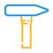 tack hammer color icon vector illustration