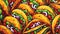 Taco Extravaganza A Vibrant Pop Art Celebration of Tacos