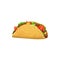 Taco, fast food icon, menu snack, Mexican cuisine