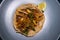 Taco Gaonera - a delicious taco made with grilled beef (Bistec) - Overhead