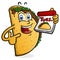 Taco Tuesday Cartoon Character holding Calendar