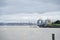 Tacoma waterfront in Washington with a view of the port