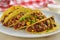 Tacos with chili con carne